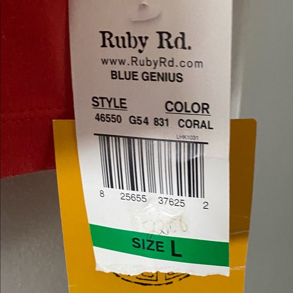 Ruby Rd. Beaded shirt - Picture 3 of 6